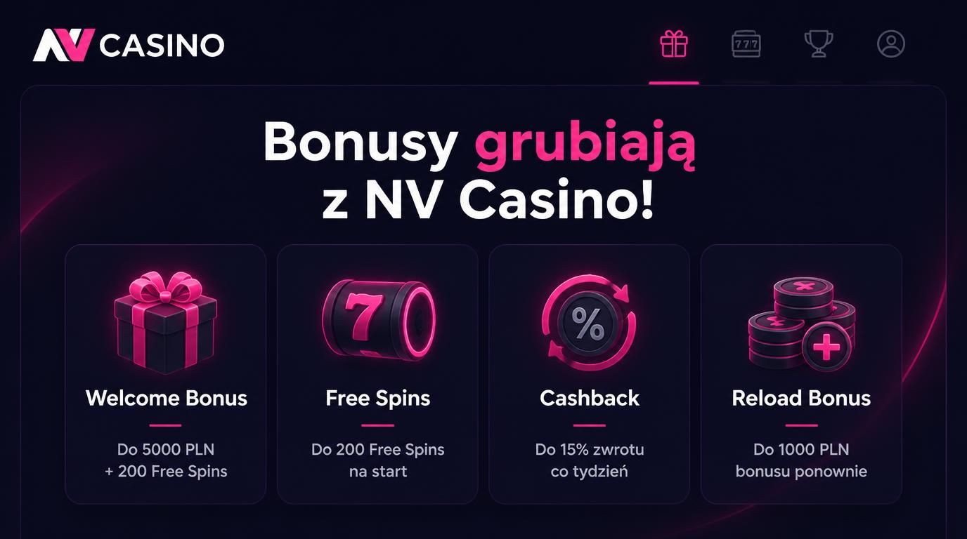 Różne typy bonusów w NV Casino