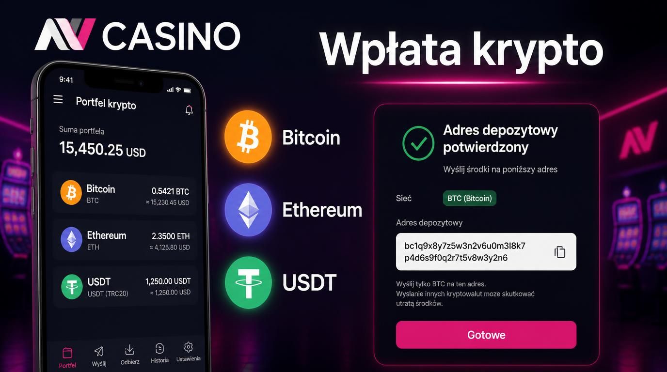 proces wpłaty kryptowalutą na Nv Casino